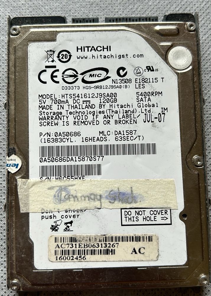 HITACHI 120GB HDD