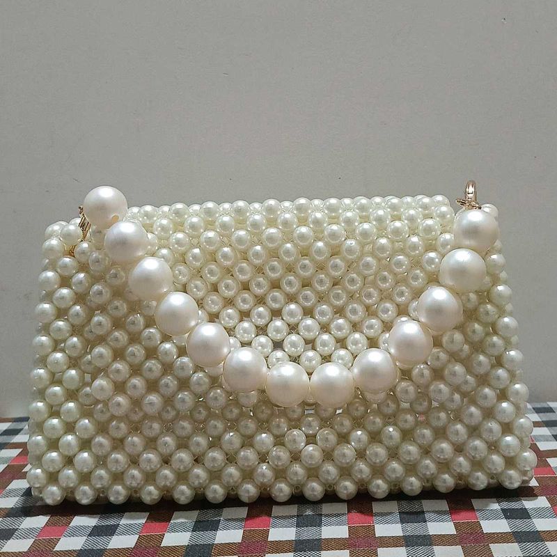 Stunning Pearl Beaded Handbag