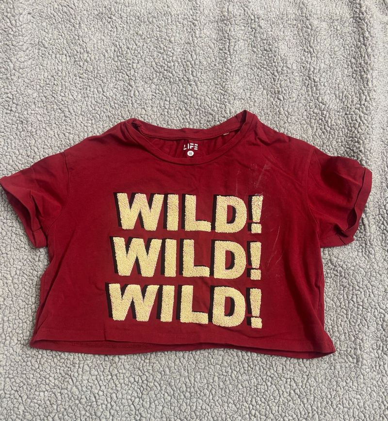 Wild Graphic Crop Top
