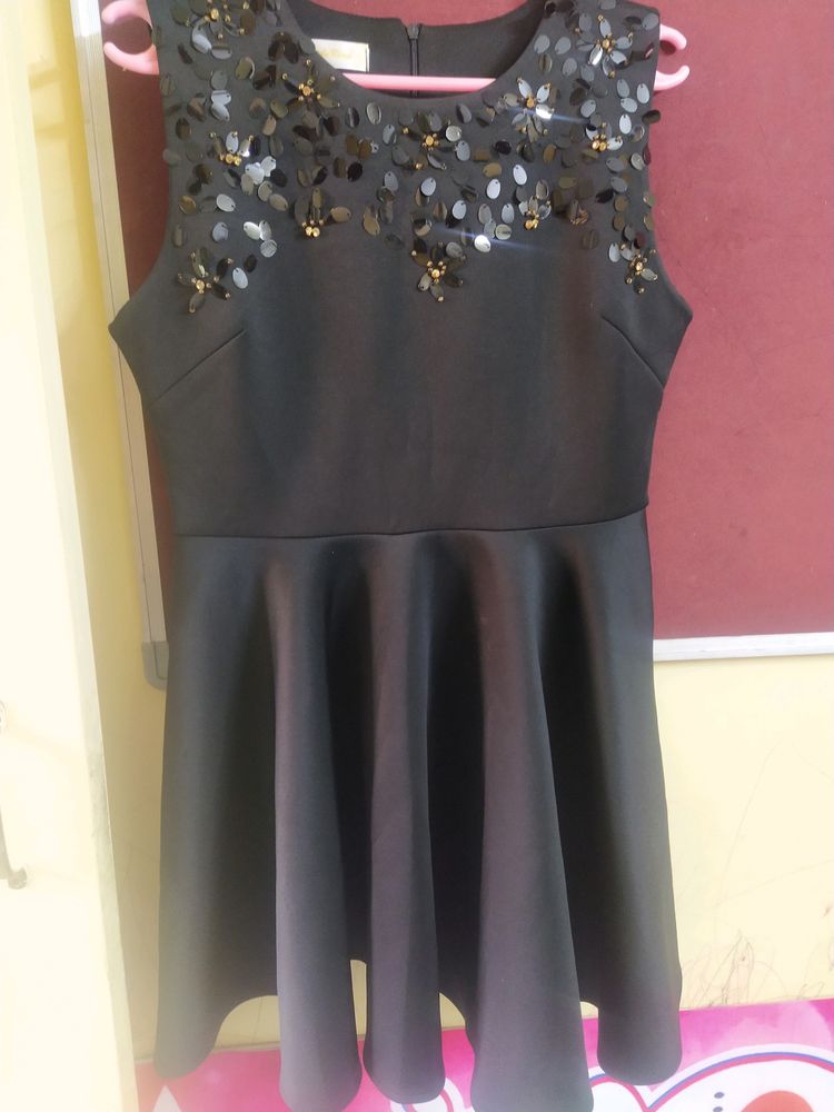 one piece black dress