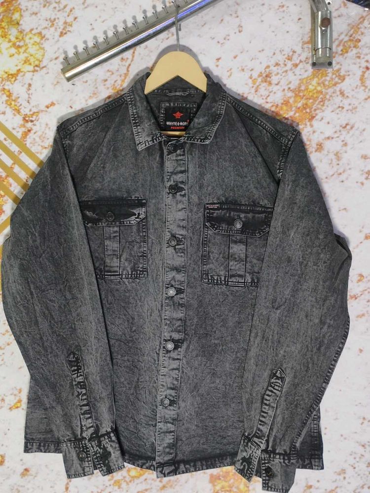 Denim Button-Down Shirt