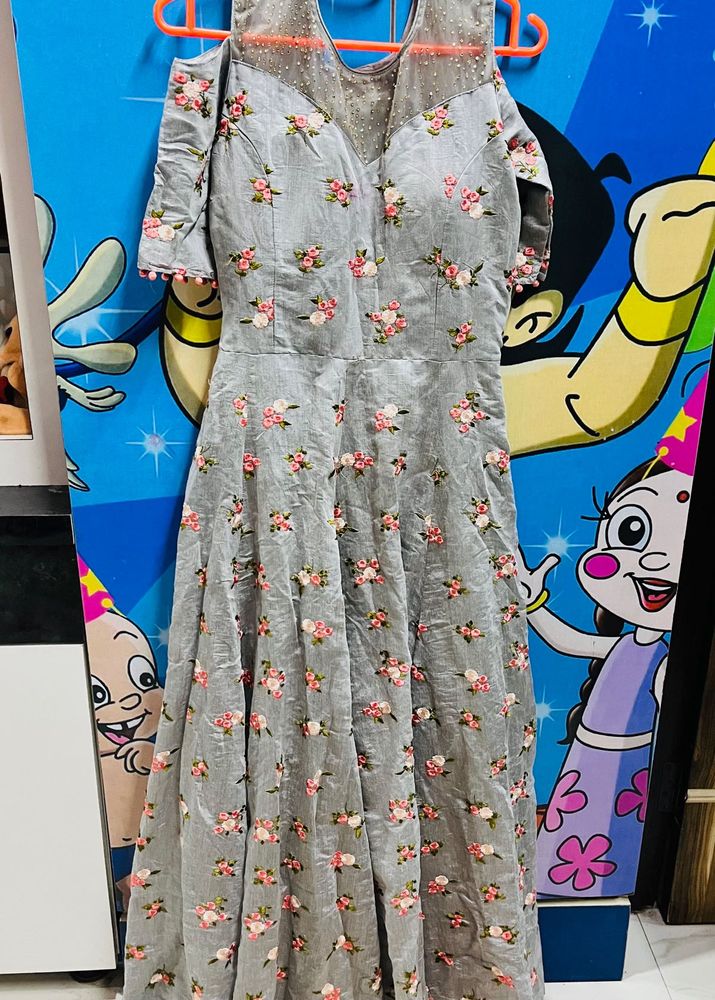 Full Embroidered Gown