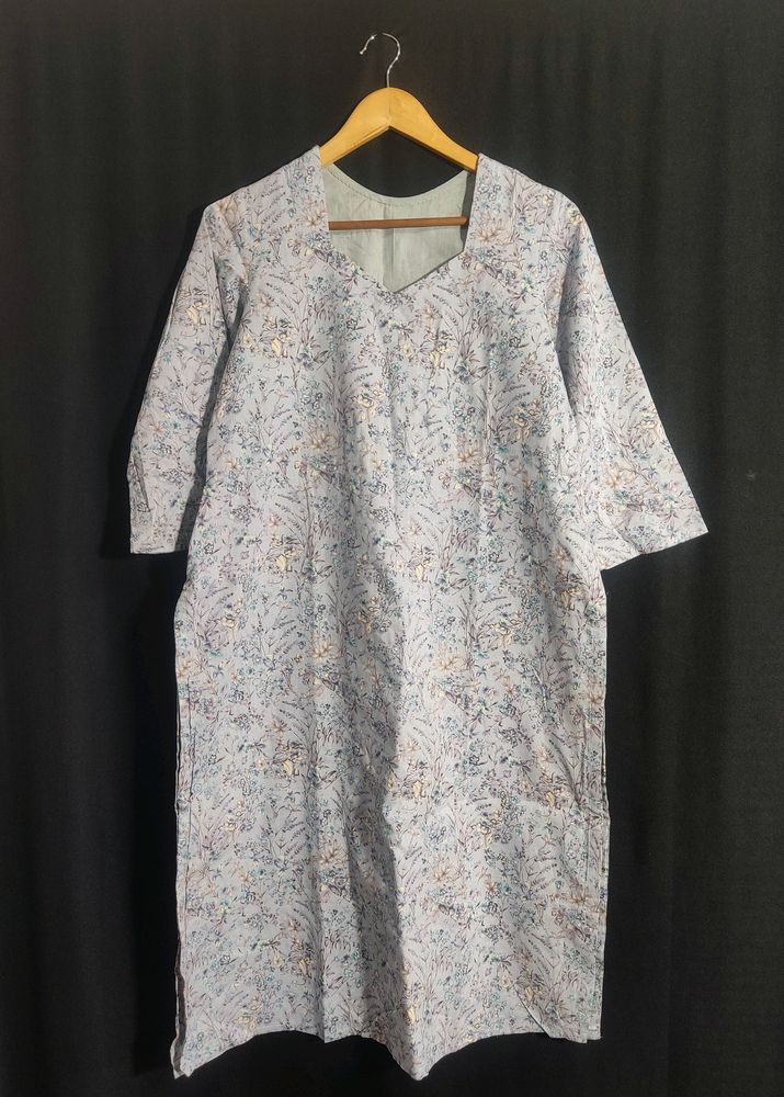 Light Lavender Printed Kurti (Women)