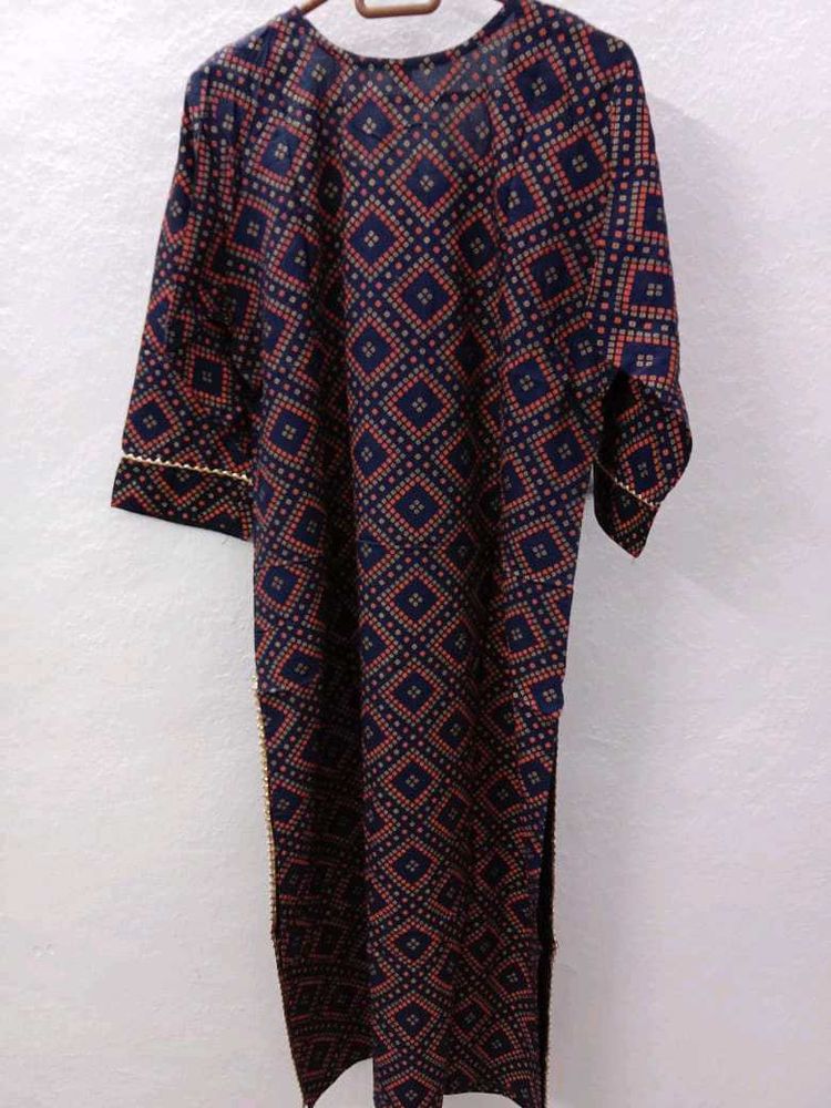 Bandhej Printed Festive Wear Kurti