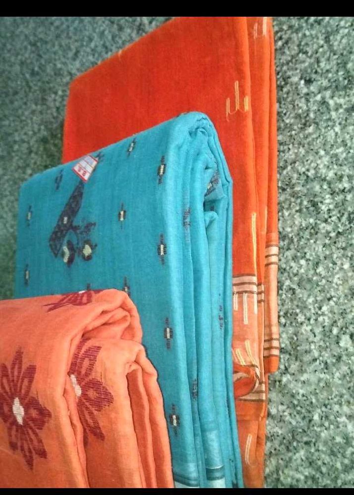 3 Pure Cotton Saree