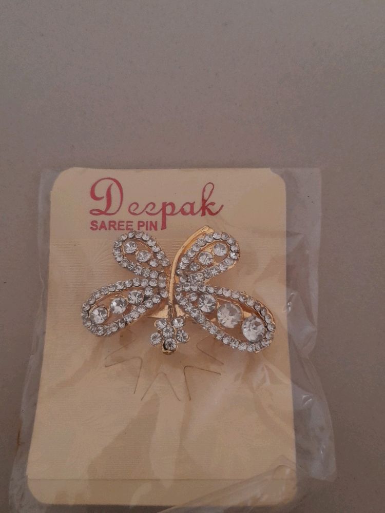 Butter Fly Shape Saree Pin