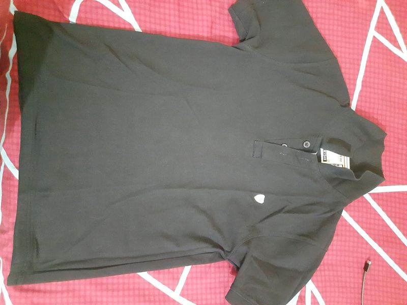 New Black Polo Tshirt