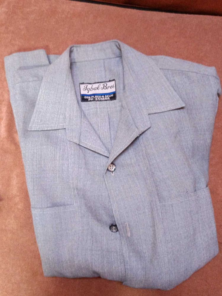 Iqbal Bros. Men's Grey Shirt