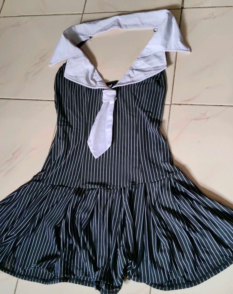 Striped Halter Romper