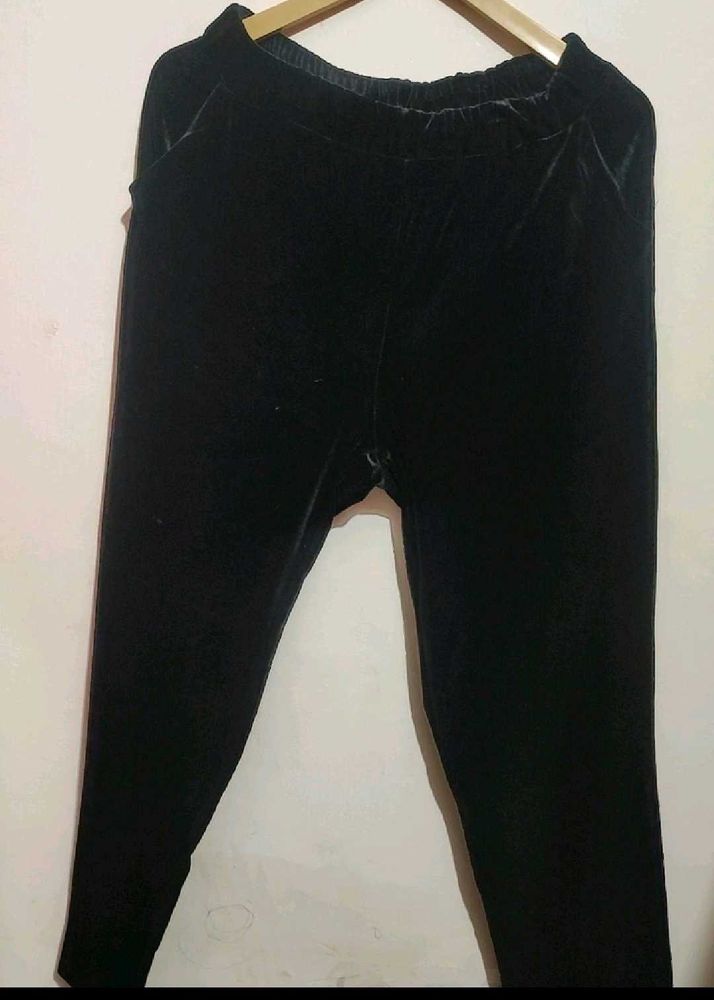 Black Silk Trouser For Girl Or Woman 30 Waist