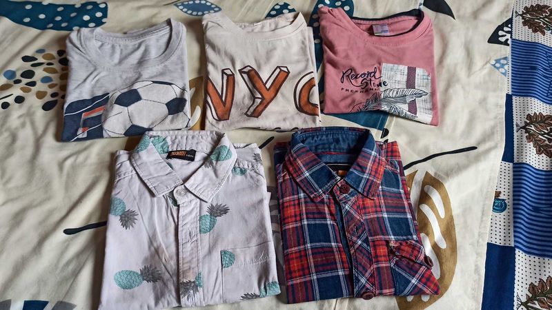 Boys&#39; Shirts Bundle - T-Shirts &amp; Button-Downs, Siz
