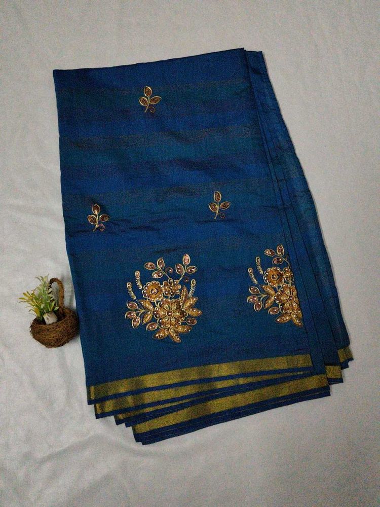 Blue Saree