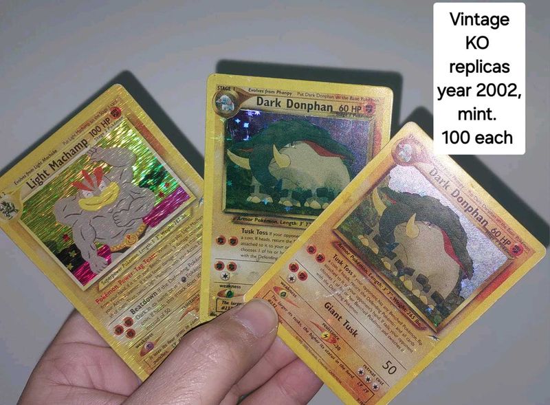 Pokemon Cards Vintage 2002(Knockoff Replica)Mint
