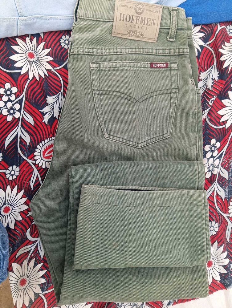 Hoffmen Olive Green Jeans