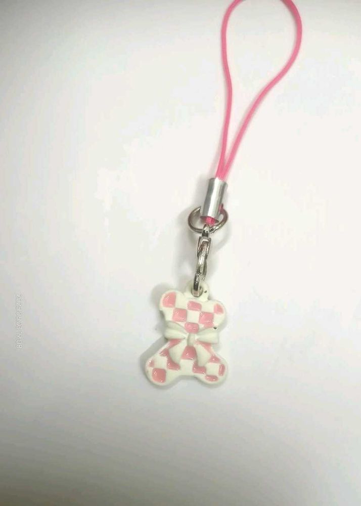 Bow + Teddy Pastel Phone Charm ✨