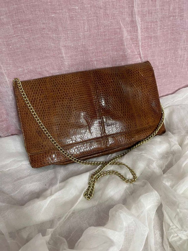 Vintage Pure Snake Skin Bag