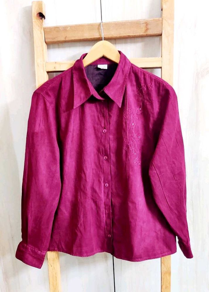 Burgundy Swift Shirt Size-42-44