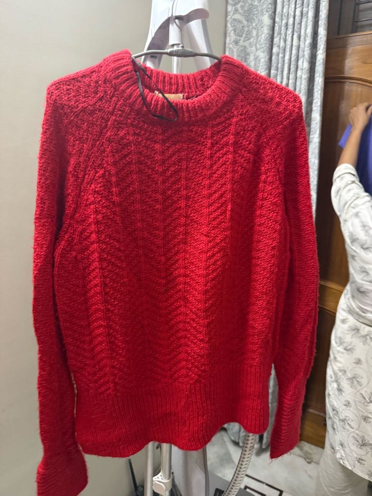 H&amp;M Red Knit Sweater