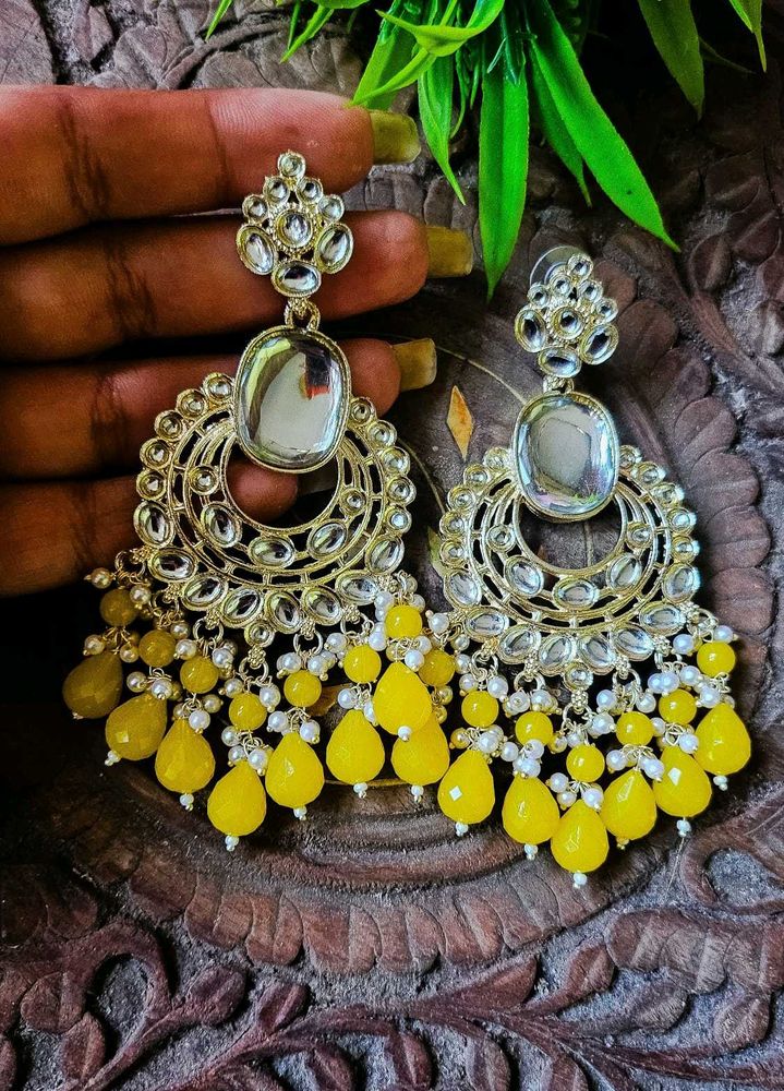 Yellow Natasha JHUMKI