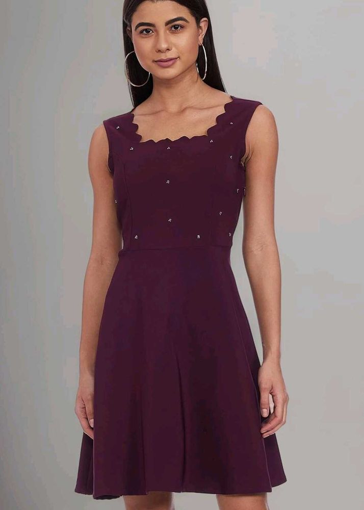 Chic Purple Mini Dress