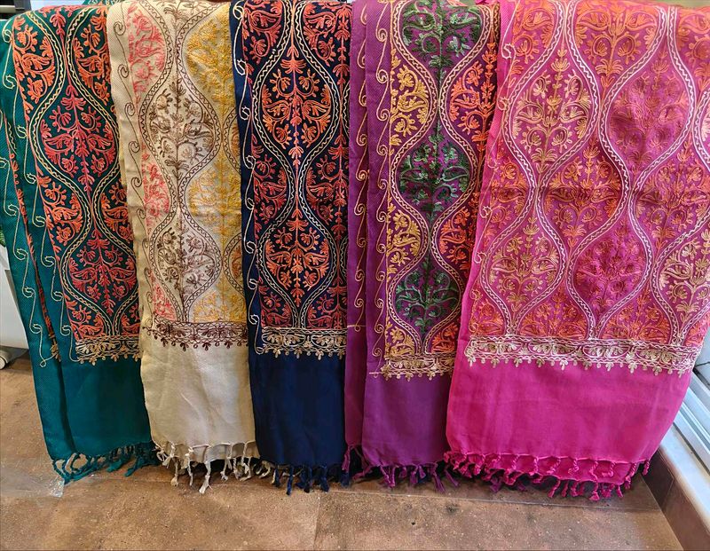 Elegant Embroidered Shawls