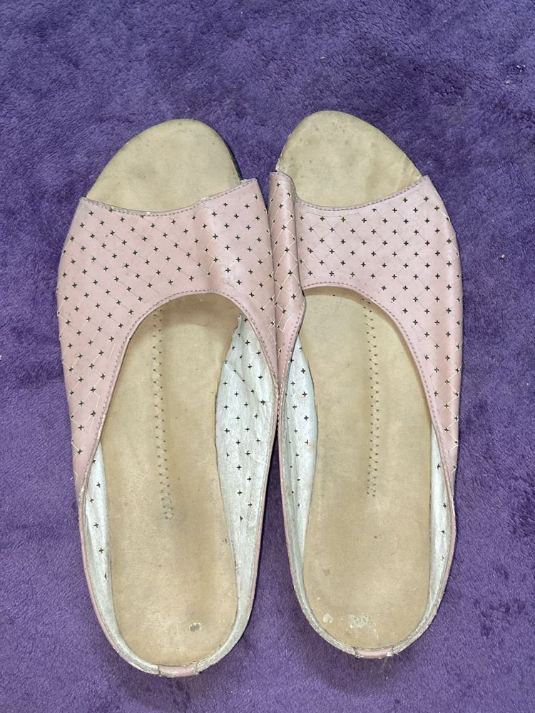 Chic Perforated Pink Flats 38 size