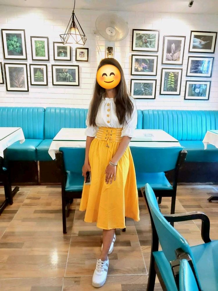 Mustard Yellow Mini Skirt