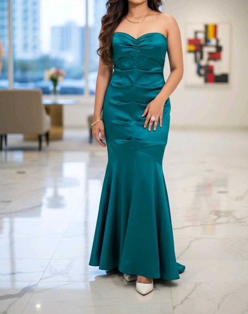 Elegant Teal Gown