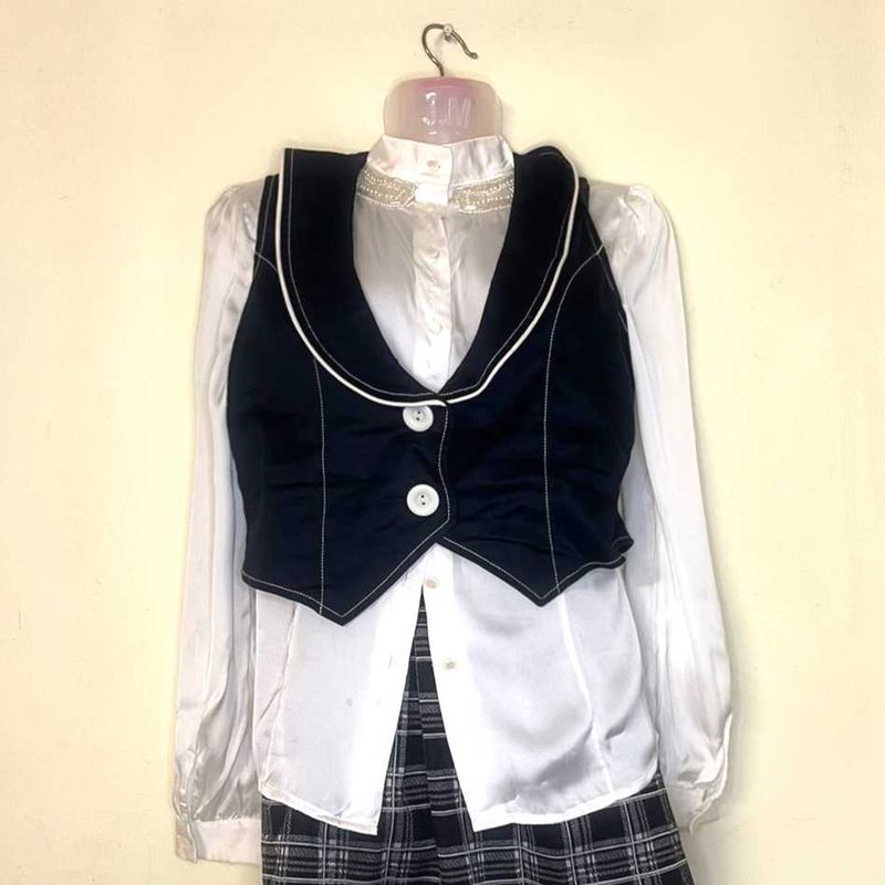 ⛧Embellished Victorian Pinteresty Coquette Shirt