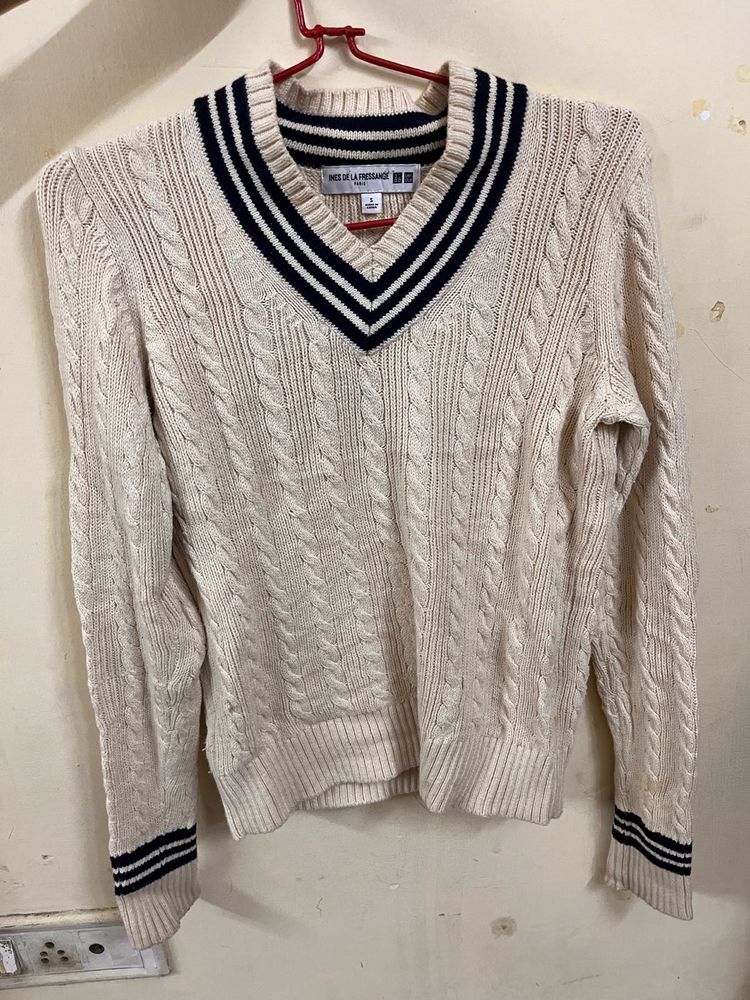 Striped V-Neck Sweater