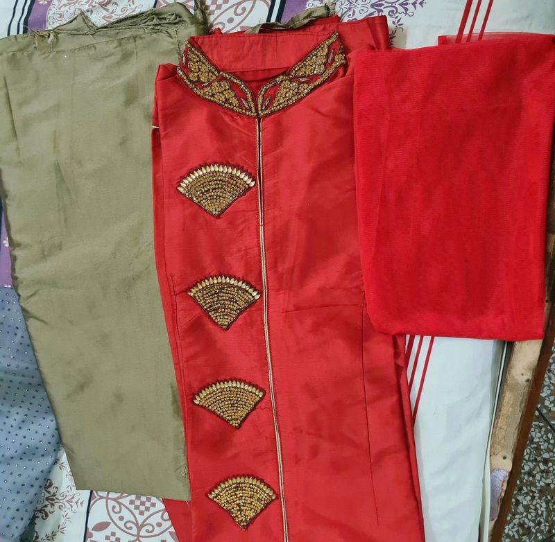 3 Piece Kurta-Skirt Set