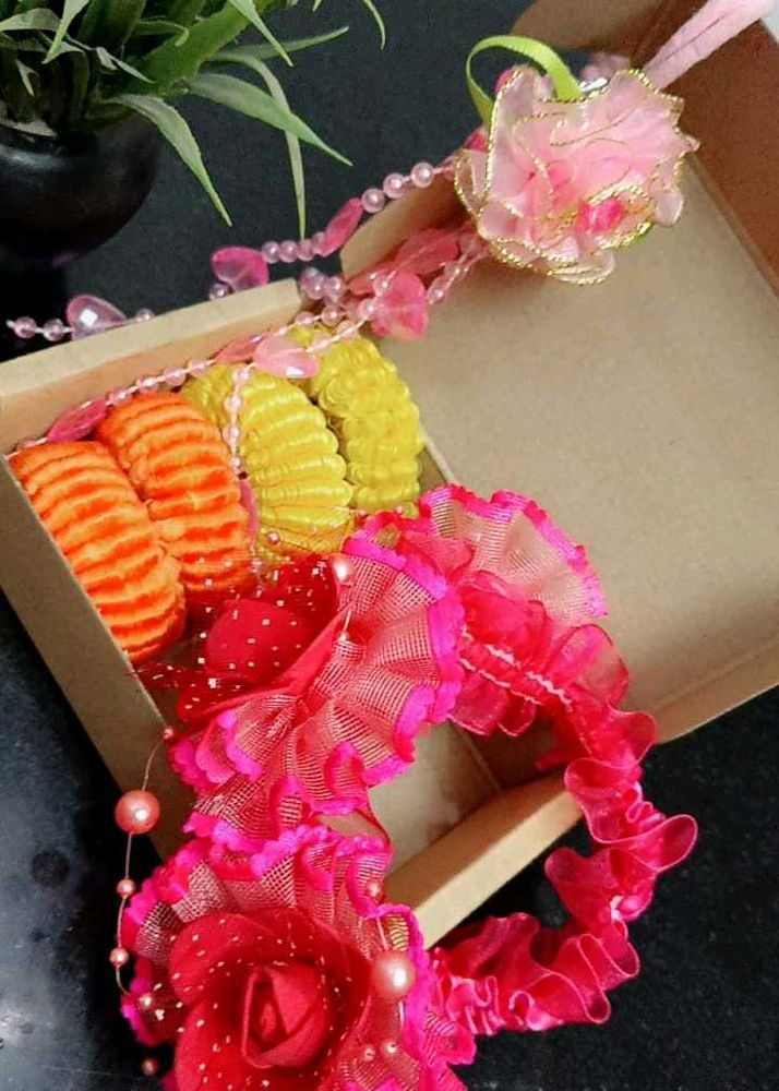 Pair Of Beautiful Hair Rubber Bands