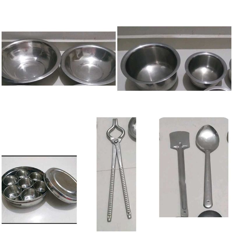 Steel Utensils Combo