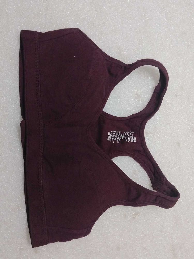 Jockey Burgundy Sports Bra