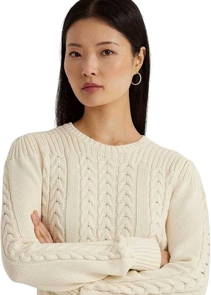 Cream Cable Knit Sweater