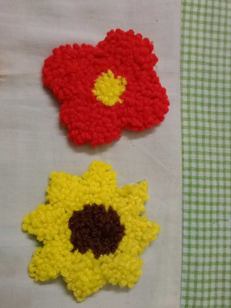 Handmade Flower Mug Rugs/ Coasters