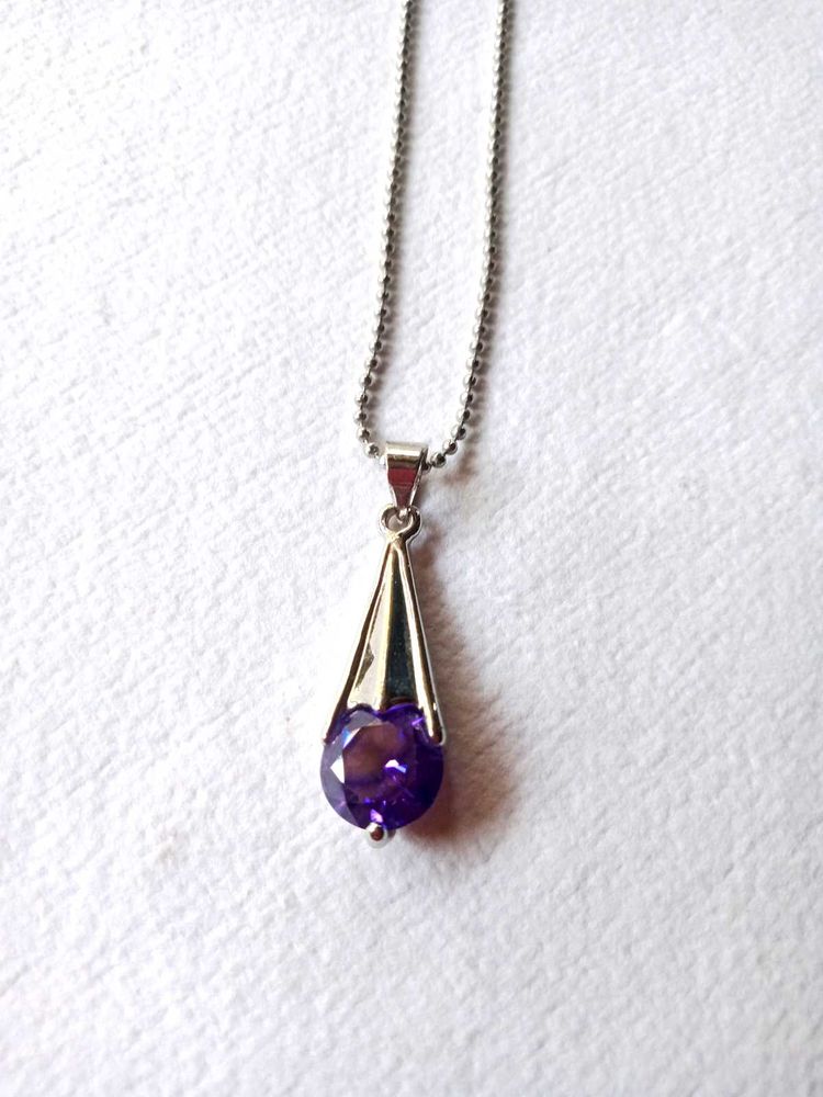 Purple 💜 Diamond Necklace 💖😍