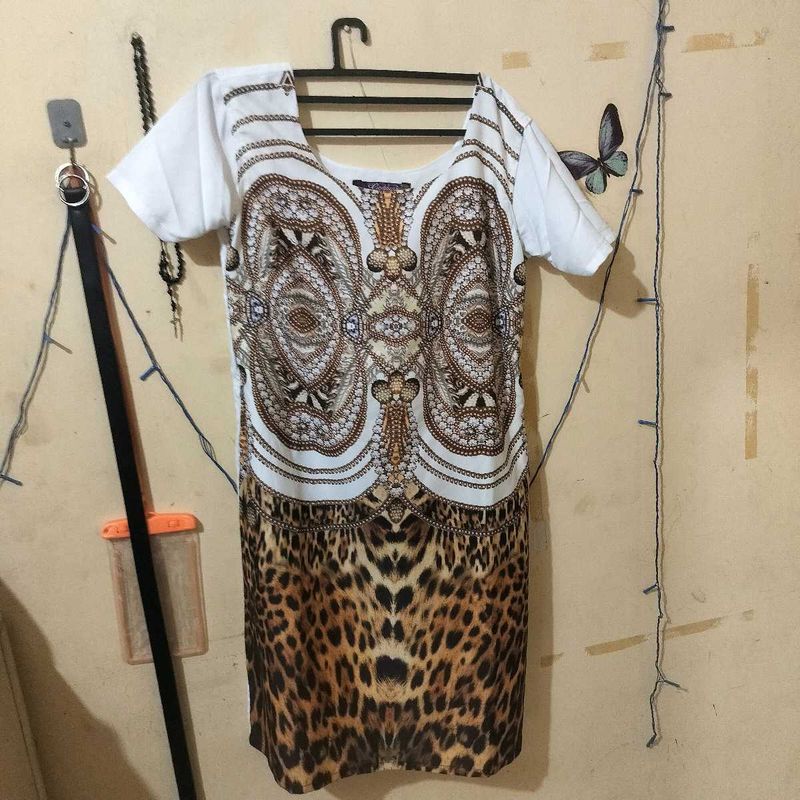 Patterned Mini Dress