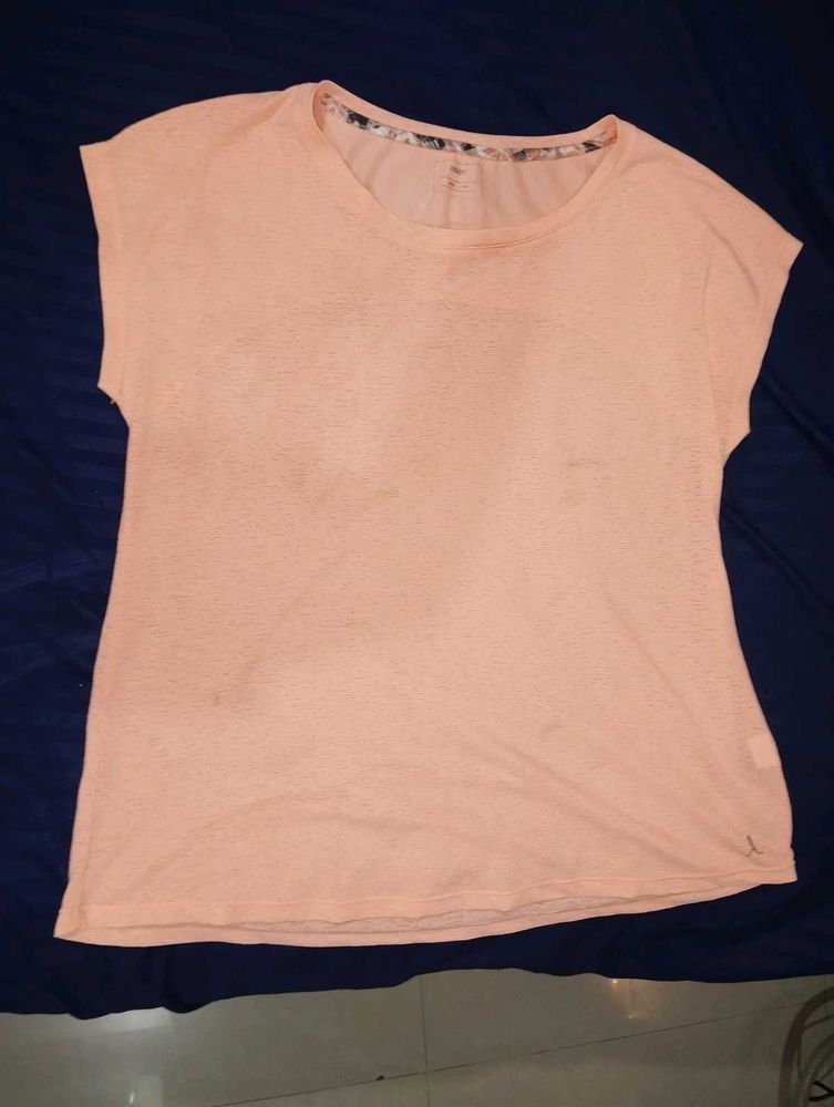 Peach Casual Top