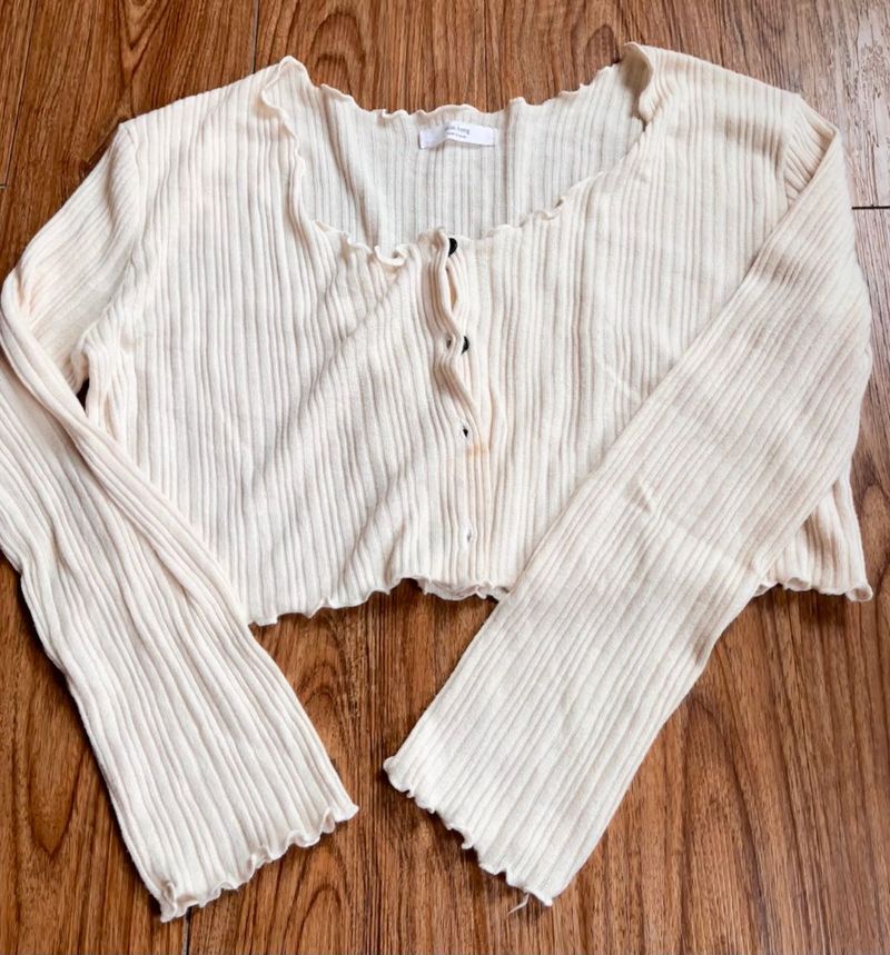 Ribbed Knit Cardigan