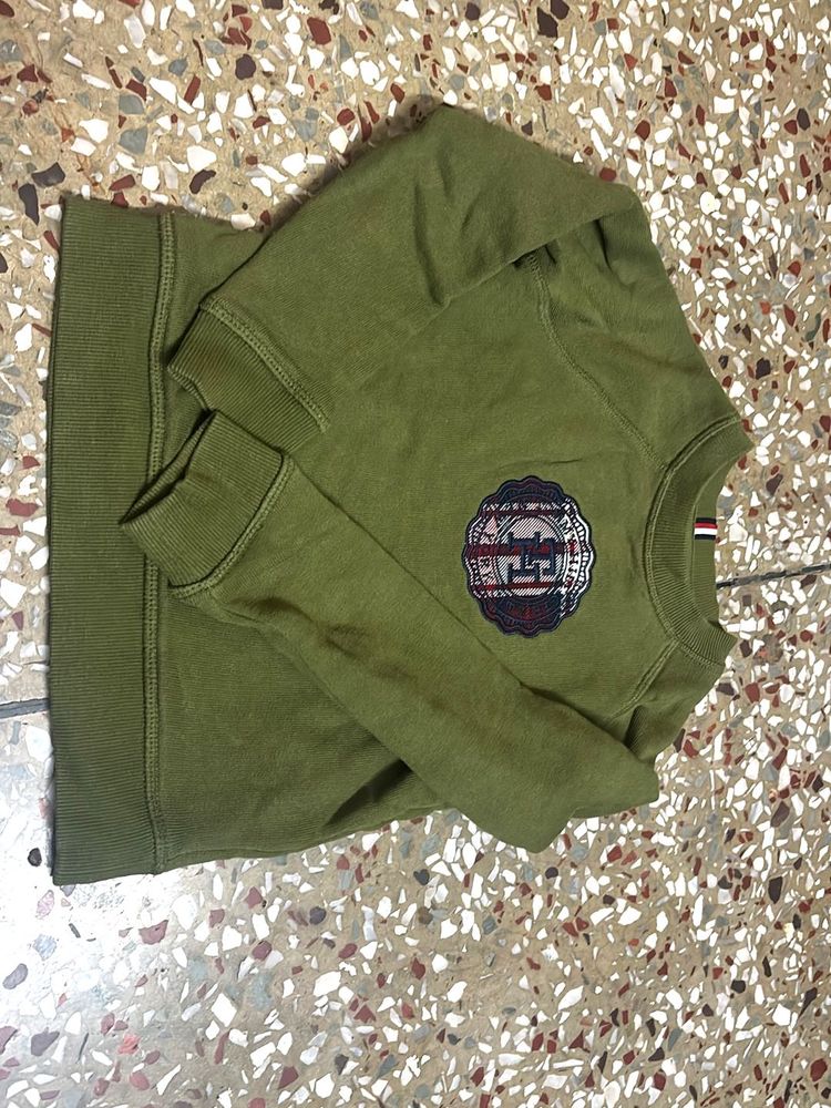 Green Tommy Hilfiger Sweatshirt