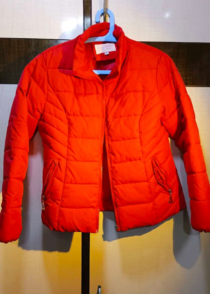 Red Quilted Jacket
