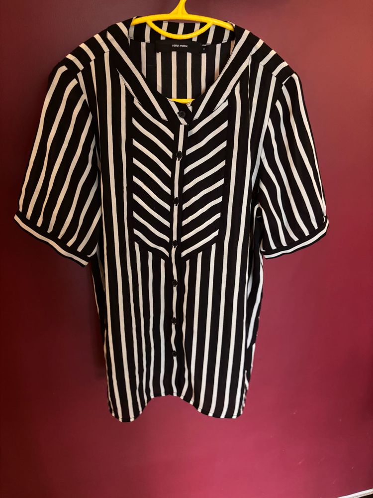 Vero Moda Striped Minimal Top - Size M
