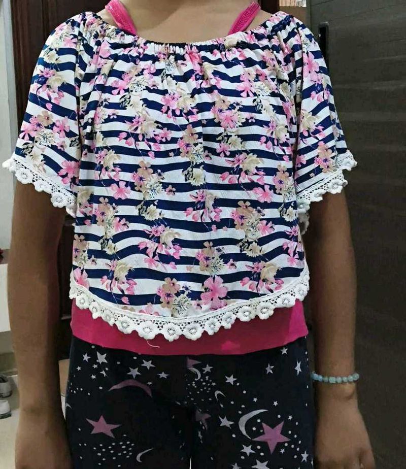 Crop Top Cold Shoulder