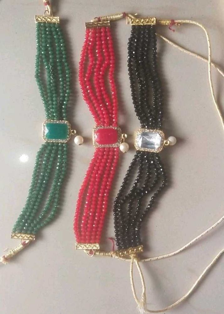 Beaded Choker Necklace Set