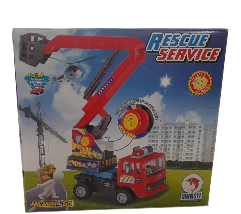 Shinsei Rescue Service Crane Truck Toy