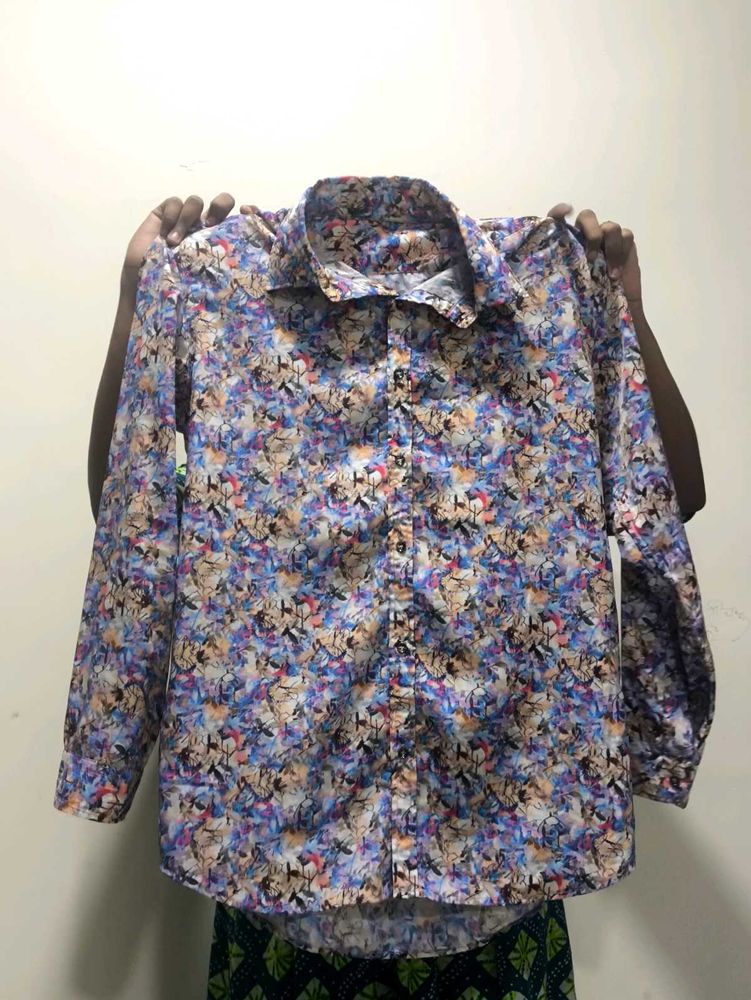 Multicoloured Partywear Shirt