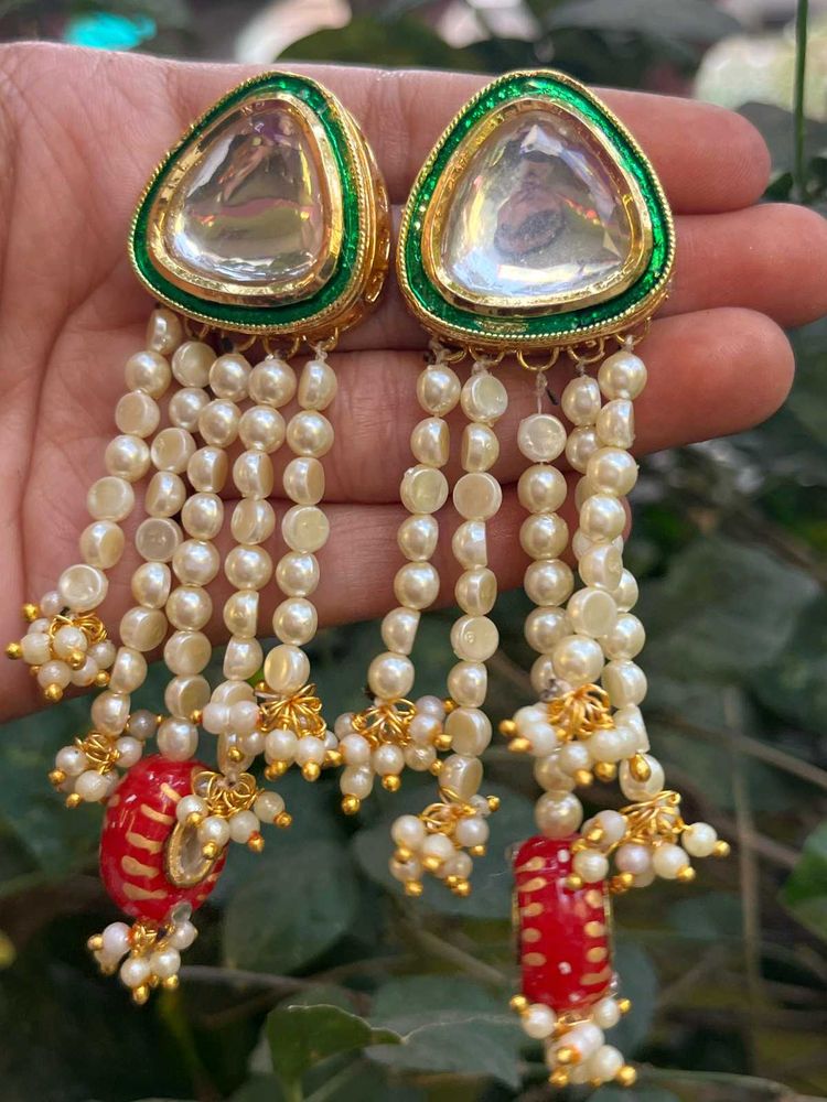 Handmade Kundan Earrings