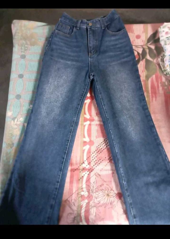 Wide Leg Denim Jeans