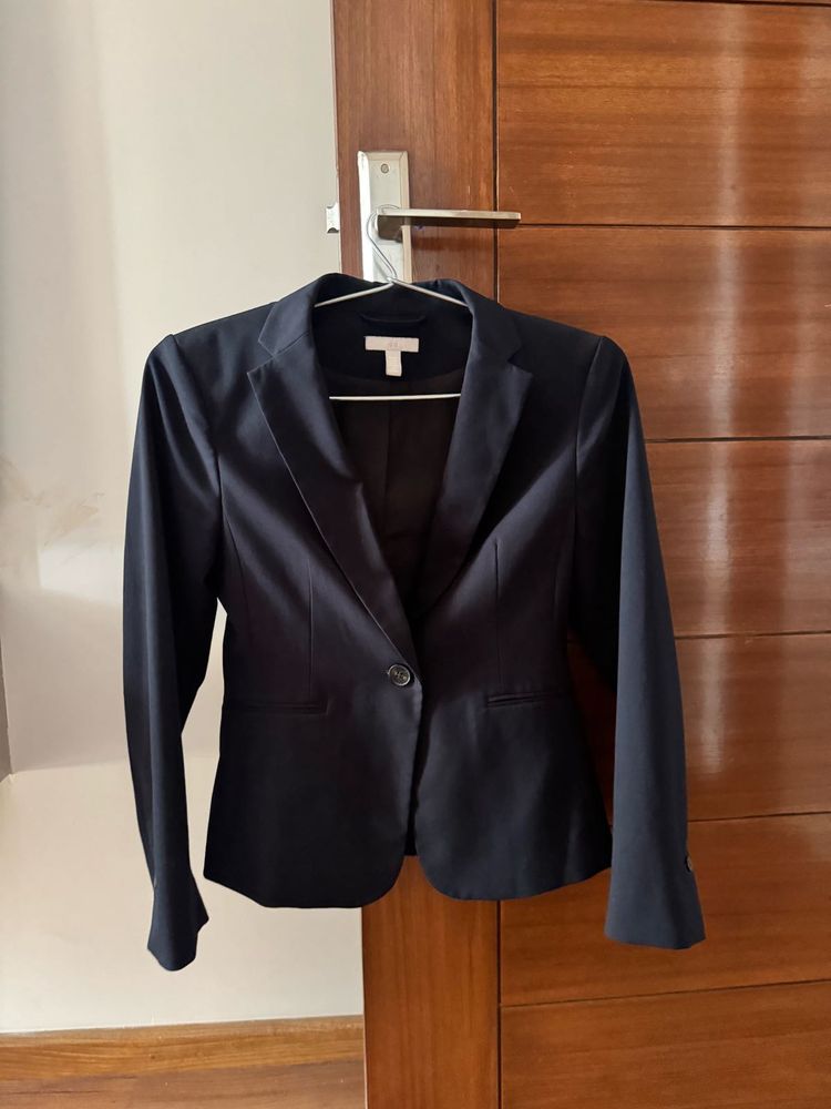 Classic Navy Blue Blazer